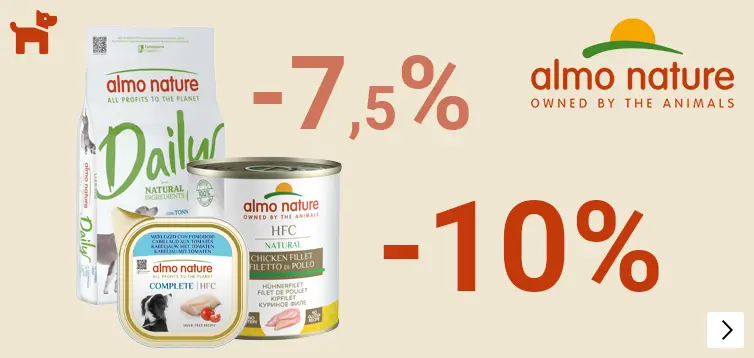 Almo Nature door- en natvoer -7,5 -10% DOG